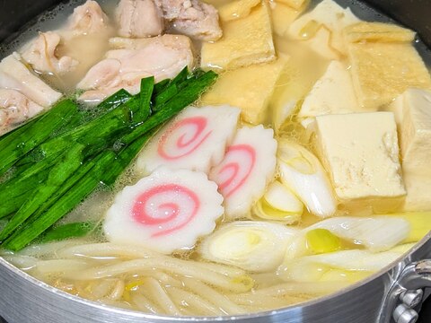 ヘルシーな鶏肉と豆腐のお鍋です♪